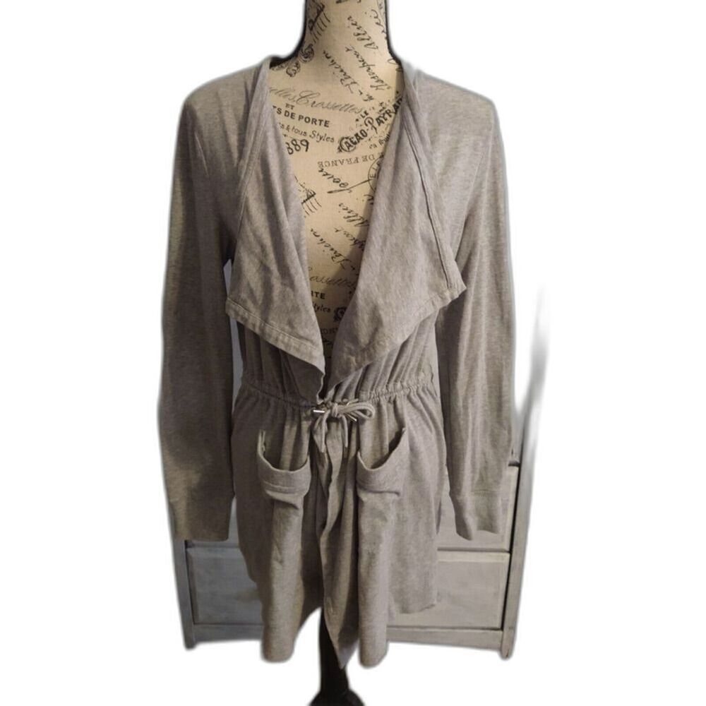 Michael kors tie front cardigan  jacket Md Gray Boho Classic Comfy
